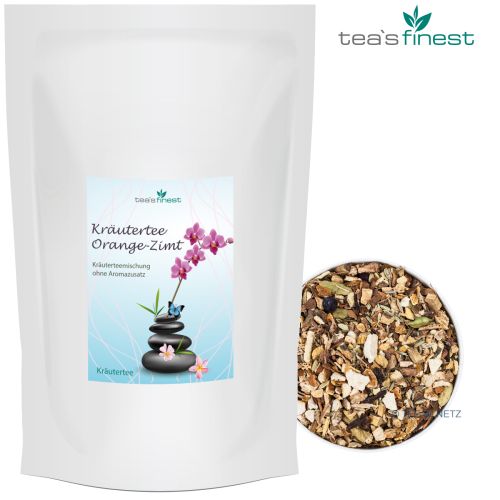 tea`s finest Kräutertee Orange-Zimt 250 Gramm