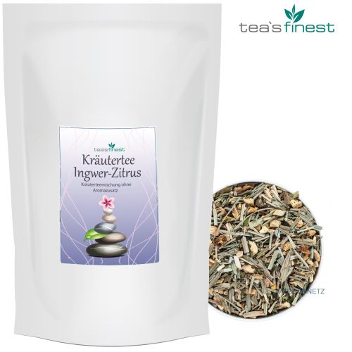 tea`s finest Kräutertee Ingwer-Zitrus 100 Gramm