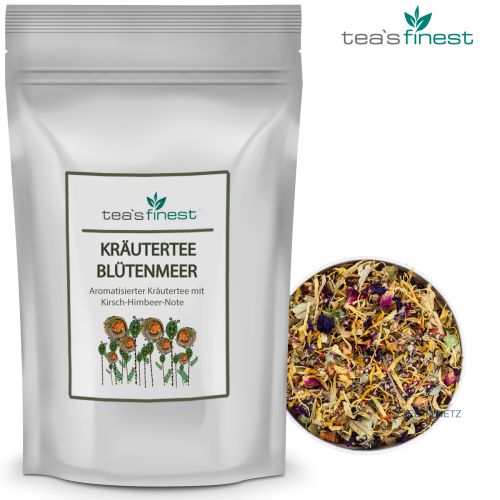tea`s finest Kräutertee Blütenmeer (Kirsch-Himbeer)