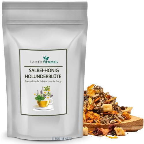 tea`s finest Kräutertee Salbei-Honig-Holunderblüte 100 Gramm