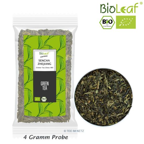 BioLeaf Grüner Tee Sencha Grün Zhejiang - BIO ca. 4 Gramm