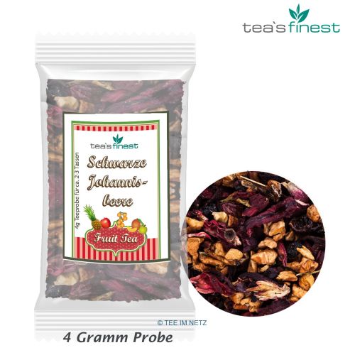 tea`s finest Früchtetee Schwarze Johannisbeere ca. 4 Gramm