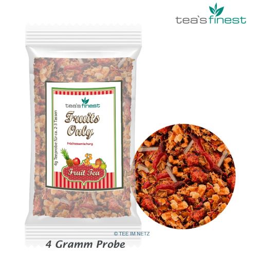 tea`s finest Fruits Only Früchtetee ohne Aromazusatz ca. 4 Gramm