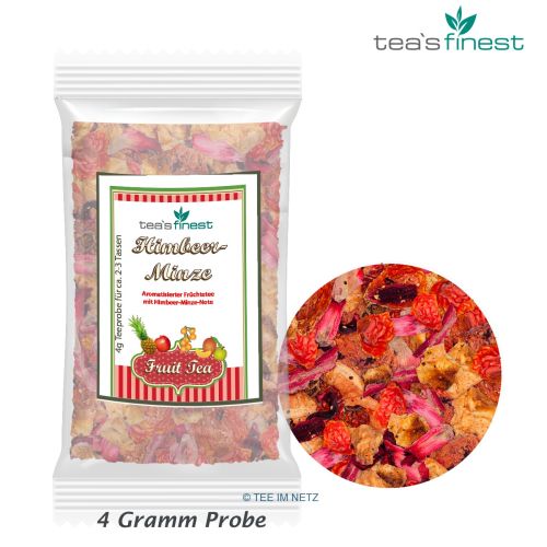 tea`s finest Früchtetee Himbeer-Minze ca. 4 Gramm