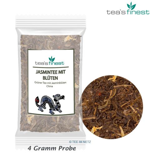 tea`s finest Grüner Tee Jasmintee mit Blüten ca. 4 Gramm