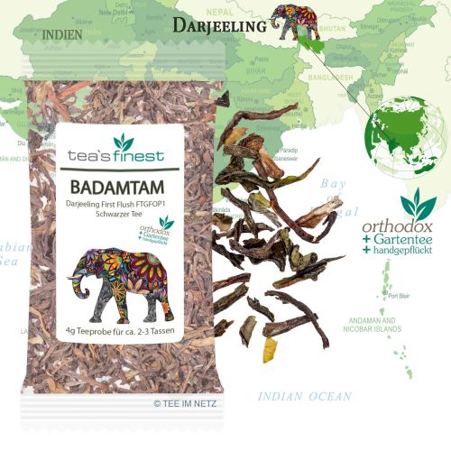 tea`s finest  Darjeeling* First Flush Probierset 6 x 4 Gramm