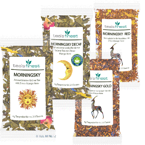 tea`s finest Morningsky Probierset 4 x 4  Gramm