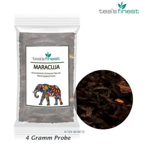 tea`s finest Schwarzer Tee Maracuja ca. 4 Gramm