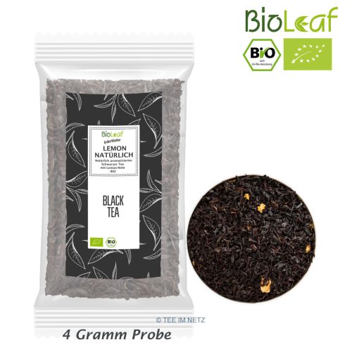 BioLeaf Schwarzer Tee Lemon natürlich - BIO ca. 4 Gramm