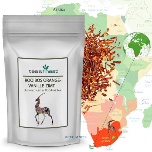 tea`s finest Rooibos* Orange-Vanille-Zimt 100 Gramm