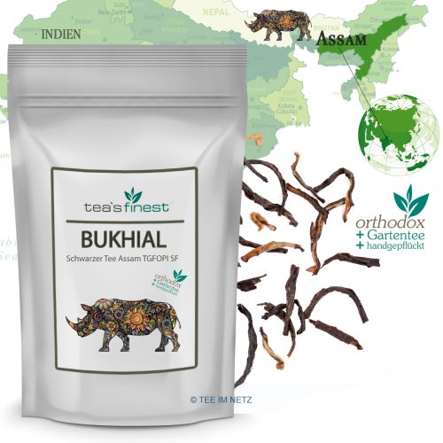 tea`s finest Schwarzer Tee Assam Bukhial TGFOP Second Flush