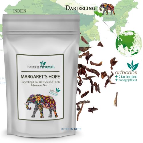 tea`s finest Darjeeling* Margaret‘s Hope FTGFOP1 Sec. Flush 500 Gramm