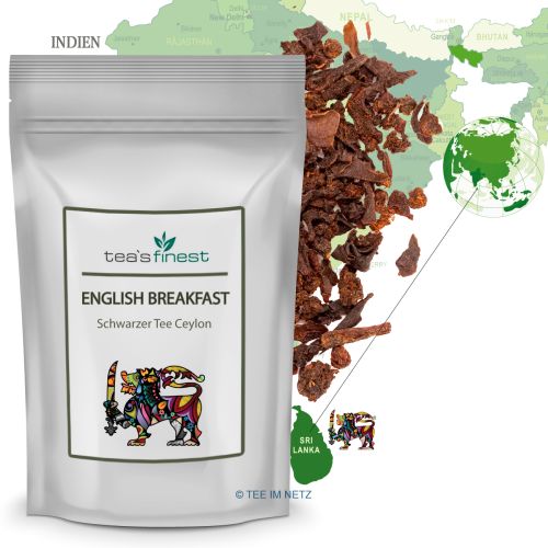 tea`s finest Schwarzer Tee Ceylon English Breakfast Tea