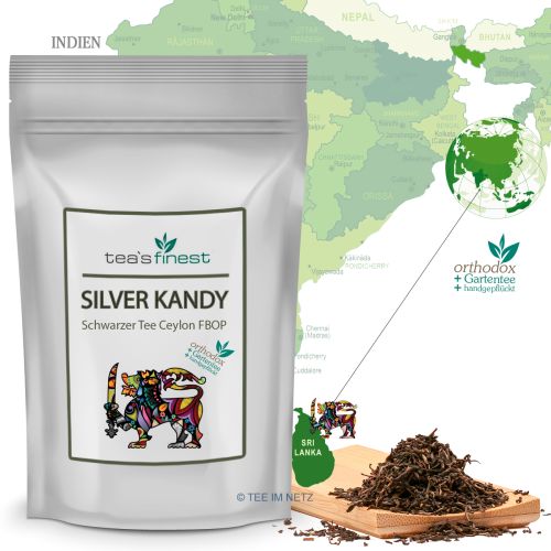 tea`s finest Schwarzer Tee Silver Kandy Ceylon FBOP