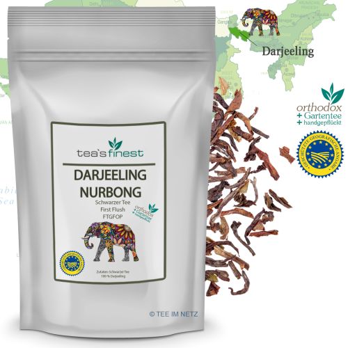 tea`s finest  Darjeeling* Nurbong FTGFOP First Flush 100 Gramm