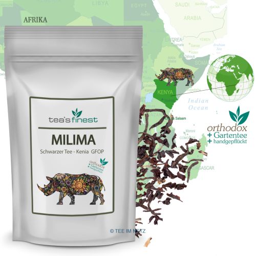 tea`s finest Schwarzer Tee Kenia Milima GFOP 250 Gramm