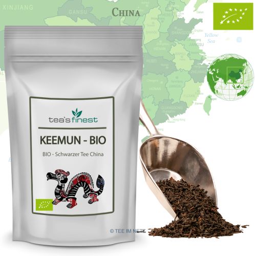 tea`s finest Schwarzer Tee Keemun - BIO 100 Gramm