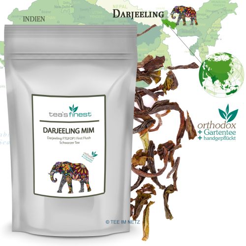 tea`s finest Darjeeling* Mim FTGFOP1 First Flush 250 Gramm