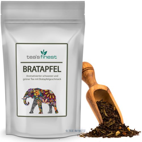 tea`s finest Schwarzer-/Grüner Tee Bratapfel 100 Gramm