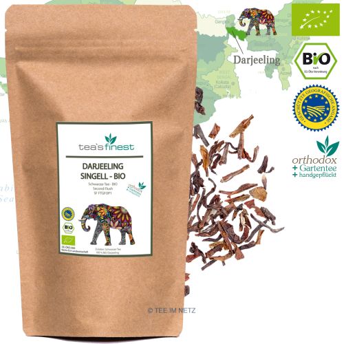 tea`s finest Darjeeling* Singell FTGFOP1 Second Flush - BIO 250  Gramm