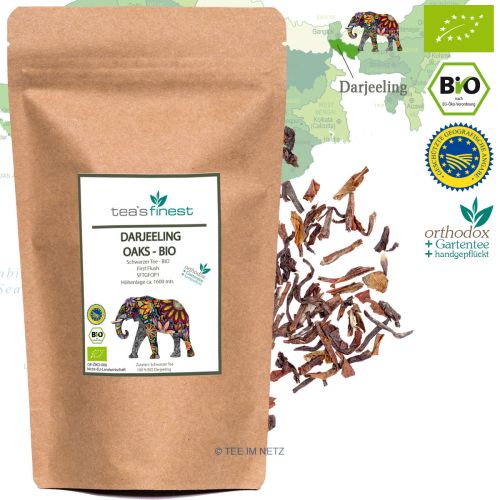 tea`s finest Darjeeling* Oaks First Flush SFTGFOPI - BIO 100 Gramm