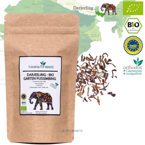 tea`s finest Darjeeling* Pussimbing FTGFOP1 Sec. Flush- BIO 250 Gramm