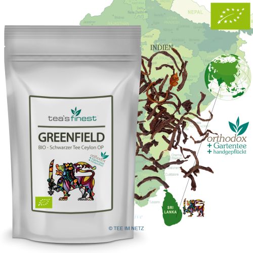 tea`s finest Schwarzer Tee Ceylon Greenfield OPI - BIO
