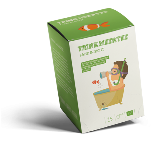 TRINK MEER TEE - LAND IN SICHT Kräutertee Mandarine / BIO 15 x 3.5 g