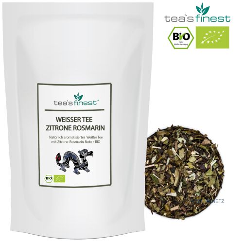 tea`s finest Weißer Tee Zitrone-Rosmarin - BIO