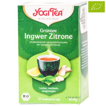 YOGI TEA® Grüntee Ingwer Zitrone / BIO 17 x 1,8 g