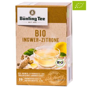 Bünting Tee Ingwer-Zitrone / BIO 20 x 2.0 g