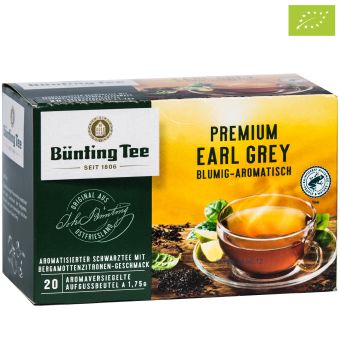 Bünting Tee Schwarzer Tee Premium Earl Grey / Bergamotte 20 x 1.75 g