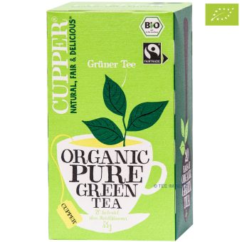 Cupper® Organic Pure Green Tea / Grüner Tee / BIO 20 x 1,75 g