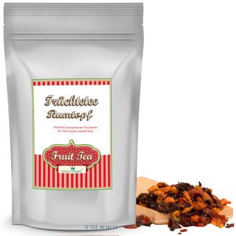 tea`s finest® Früchtetee Rumtopf (Rum-Waldbeer-Sahne) 100 Gramm