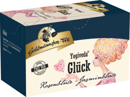 Goldmännchen-Tee Yogiveda Glück / Rosenblüte-Jasminblüte 20 x 1.5 g