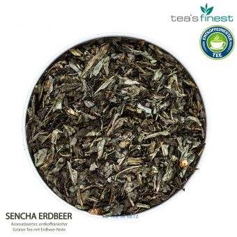 tea`s finest Grüner Tee Sencha Erdbeer (entkoffeiniert) ca. 4 Gramm