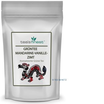 tea`s finest® Grüner Tee Mandarine-Vanille-Zimt 100 Gramm