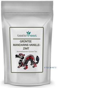 tea`s finest Grüner Tee Mandarine-Vanille-Zimt 100 Gramm