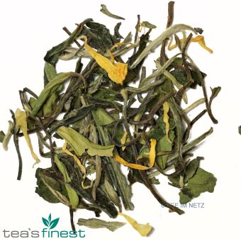 tea`s finest Weißer Tee Angels Tongue (Bergamotte-Vanille) 100 Gramm