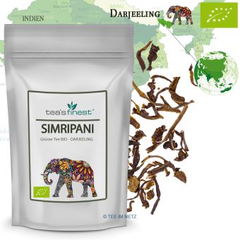 Grüner Tee Darjeeling Simripani / BIO 100 Gramm