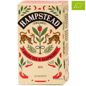 Organic Green Tea & Raspberry im Teebeutel / BIO 20 x 1.5 g