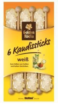 Weiße Kandissticks 6 x 12.5 g