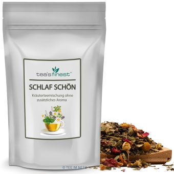 tea`s finest® Kräutertee Schlaf Schön 100 Gramm