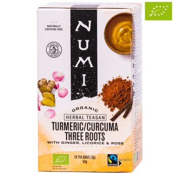 Numi Tee Turmeric/Curcuma Three Roots - BIO 18 x 3.0 Gramm