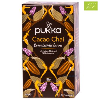 pukka Cacao Chai mit Kakao, Zimt und Süßholz - BIO 20 x 2g