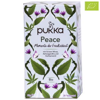 pukka Peace mit Grüner Minze, Ashwagandha und Hanf - BIO 20 x 1.5 g