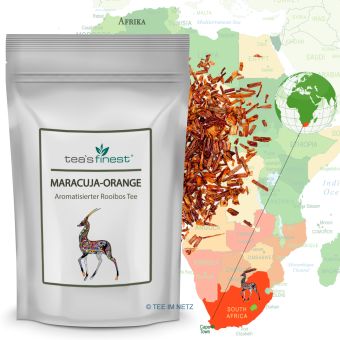 tea`s finest® Rooibos* Maracuja-Orange 