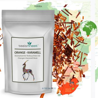 tea`s finest® Rooibos* Orange-Karamell 
