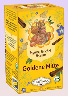 Shoti Maa Tea Goldene Mitte / Ingwer Fenchel Zimt - BIO 16 x 2.0 g