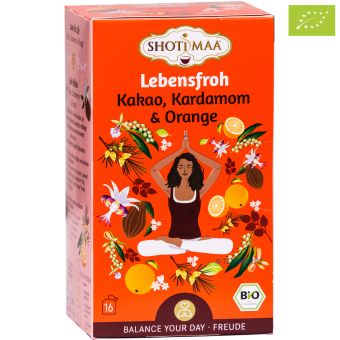 Shoti Maa Tea Lebensfroh (Kakao, Kardamom, Orange) - BIO 16 x 2.0 g